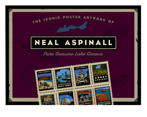 A: The Iconic Poster Artwork of Neal Aspinall (Hard Cover Book) 11"W x 8"H