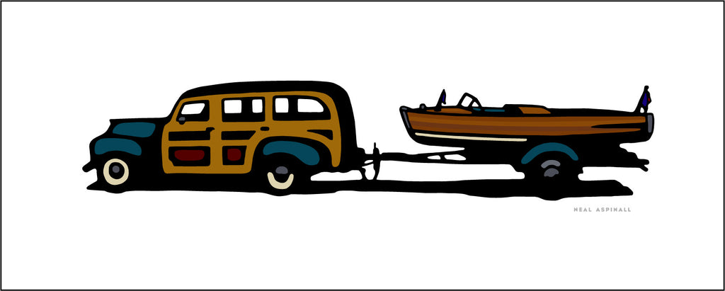 00 Woody With Boat Trailer
