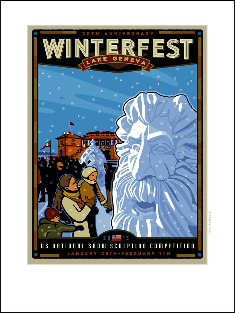 1A. Lake Geneva Winterfest/US Snow Sculpting Competition Digital Studio Print