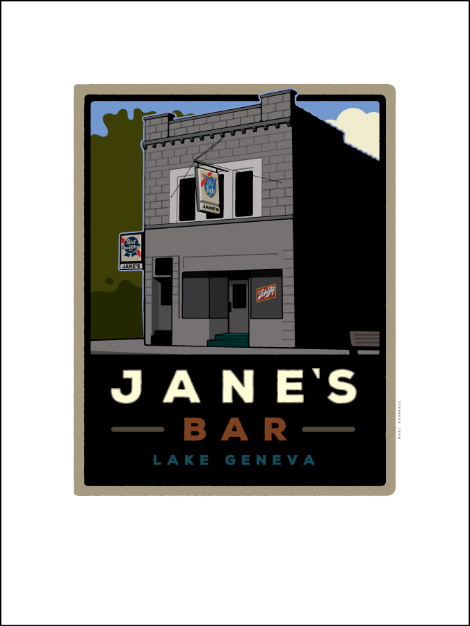 1A Jane's Bar Digital Studio Print