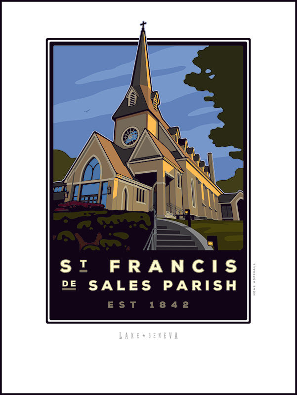 St. Francis de Sales Parish Digital Studio Print
