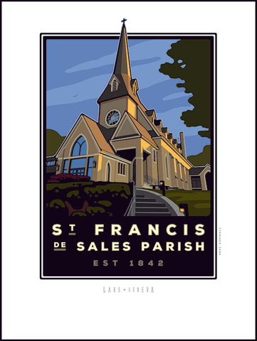 St. Francis de Sales Parish Digital Studio Print