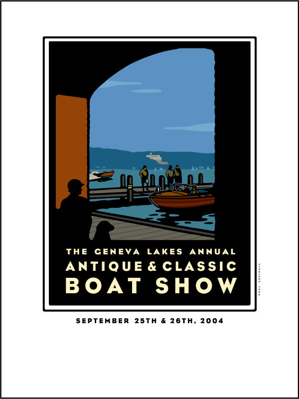 Lake Geneva Antique & Classic Boat Show Offset Print 2004