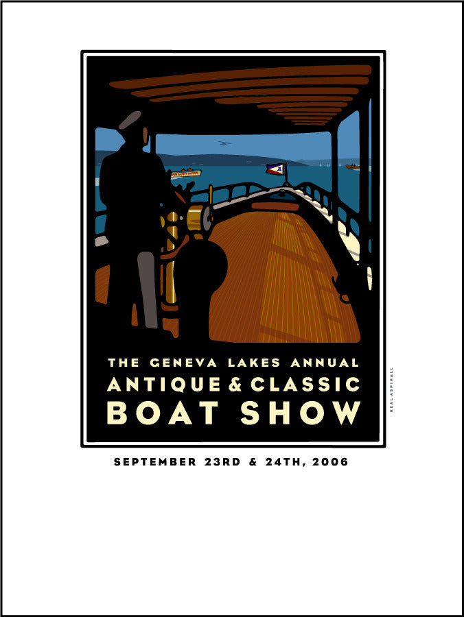 Lake Geneva Antique & Classic Boat Show Offset Print 2006