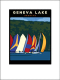 00 Lake Geneva Regatta Digital Studio Print