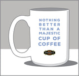 Majestic Cup of Coffee; Vintage Downhill Skier 15 Oz. Coffee Mug- B.WILLIAMS BAY