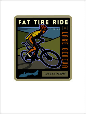 000 Fat Tire Ride of Lake Geneva Digital Studio Print