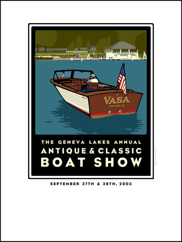 2A Lake Geneva Antique & Classic Boat Show 2003 Digital Studio Print (Giclee)