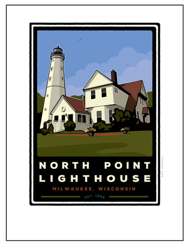 B.North Point Light House Digital Studio Print (Giclee)