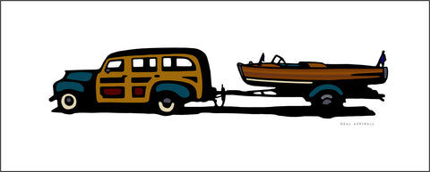 00 Woody With Boat Trailer