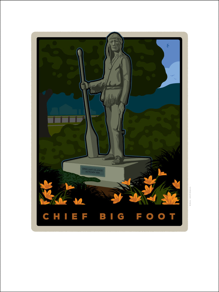 000 Chief Big Foot Sculpture Digital Studio Print
