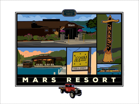 0 A B Mars Resort Digital Studio Print