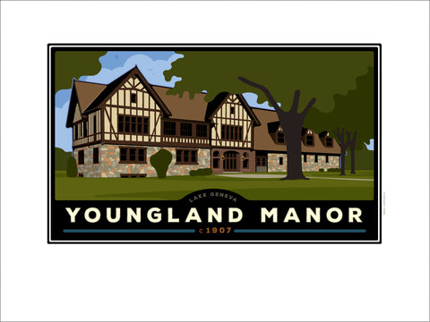 AA Youngland Manor Digital Studio Print